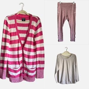 Free People Movement Victoria’s Secret, Zella Lounge Activewear Bundle L